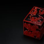 Carved Lacquer Tea Box “Lotus Pedestal”