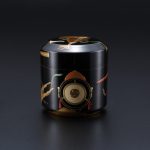 Maki-e Tea Container With Design of Musical Instruments