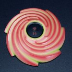 Carved Lacquer Incense Container “Flower Pinwheel”
